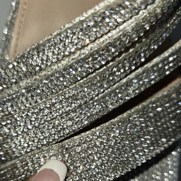 Nina Freya sparkle strappy evening shoe Size 10 Adjustable Ankle Strap New💞 - Picture 9 of 11